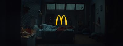 Still from Commercial: McDonald's — "The Bed" that has been tagged with: titles & clean single