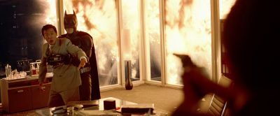 Still from The Dark Knight (2008) that has been tagged with: explosion & night