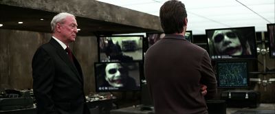 Still from The Dark Knight (2008) that has been tagged with: over-the-shoulder & screen