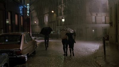 Still from The Dreamers (2003) that has been tagged with: exterior & rain