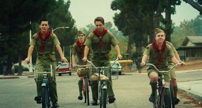 Still from The Fabelmans (2022) that has been tagged with: group & bike