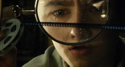 Still from The Fabelmans (2022) that has been tagged with: extreme close-up & eyes & night