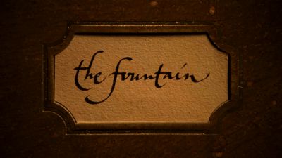 Still from The Fountain (2006) that has been tagged with: titles & extreme close-up