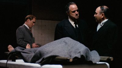 Still from The Godfather (1972) that has been tagged with: three-shot & dead body