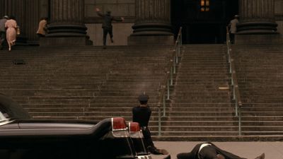 Still from The Godfather (1972) that has been tagged with: over-the-shoulder & shooting