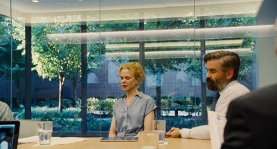 Still from The Killing of a Sacred Deer (2017) that has been tagged with: over-the-shoulder & fluorescent light