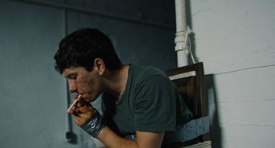 Still from The Killing of a Sacred Deer (2017) that has been tagged with: fluorescent light & smoking