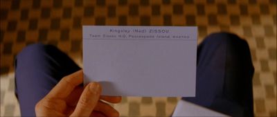 Still from The Life Aquatic with Steve Zissou (2004) that has been tagged with: extreme close-up & business card