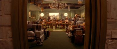 Still from The Life Aquatic with Steve Zissou (2004) that has been tagged with: restaurant & interior & wide shot