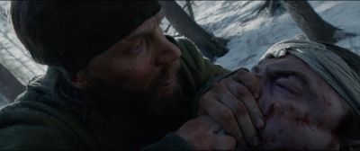 Still from The Revenant (2015) that has been tagged with: dutch-angle & laying down