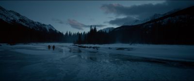 Still from The Revenant (2015) that has been tagged with: river & extreme wide & hiking