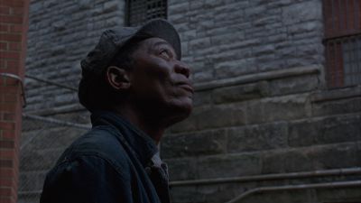 Still from The Shawshank Redemption (1994) that has been tagged with: looking up & exterior