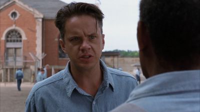 Still from The Shawshank Redemption (1994) that has been tagged with: over-the-shoulder