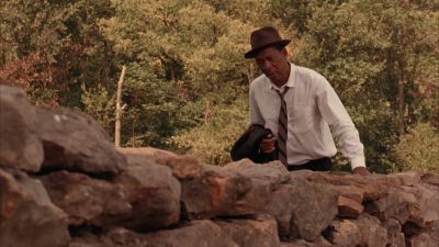 Still from The Shawshank Redemption (1994) that has been tagged with: medium wide & countryside
