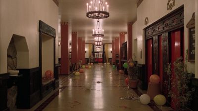 Still from The Shining (1980) that has been tagged with: establishing shot