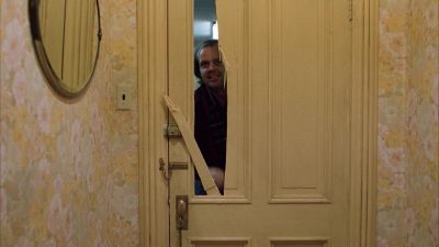 Still from The Shining (1980) that has been tagged with: clean single & doorway