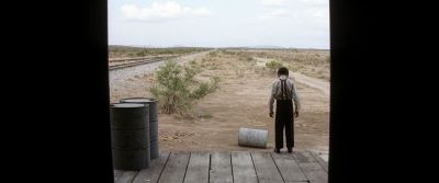 Still from There Will Be Blood (2007) that has been tagged with: train track