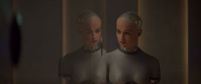 Still from Ex Machina (2014) that has been tagged with: reflection & cyborg
