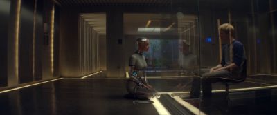 Still from Ex Machina (2014) that has been tagged with: android & two-shot & day