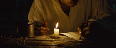 Still from 12 Years a Slave (2013) that has been tagged with: handwriting & candlelight & writing & night