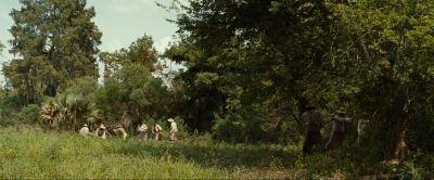 Still from 12 Years a Slave (2013) that has been tagged with: woods & group-shot & extreme wide