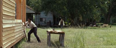 Still from 12 Years a Slave (2013) that has been tagged with: wide shot & exterior & two-shot & day