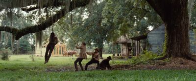 Still from 12 Years a Slave (2013) that has been tagged with: group-shot & exterior & profile shot & murder & day