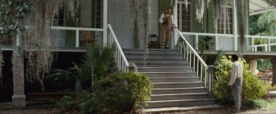 Still from 12 Years a Slave (2013) that has been tagged with: two-shot & extreme wide & day & stairs