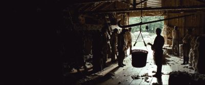 Still from 12 Years a Slave (2013) that has been tagged with: day & silhouette & barn & interior