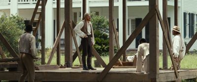 Still from 12 Years a Slave (2013) that has been tagged with: exterior & group-shot & day & construction