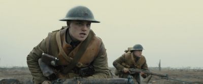 Still from 1917 (2019) that has been tagged with: two-shot & medium shot & war zone