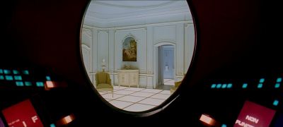 Still from 2001: A Space Odyssey (1968) that has been tagged with: 0ab8b2 & interior