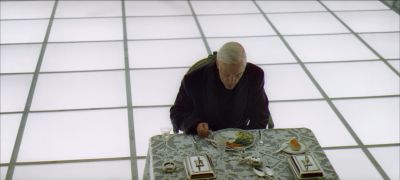 Still from 2001: A Space Odyssey (1968) that has been tagged with: dinner