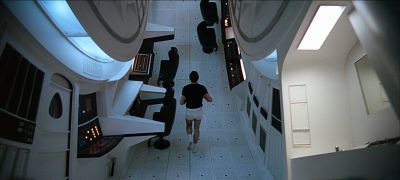 Still from 2001: A Space Odyssey (1968) that has been tagged with: exercise