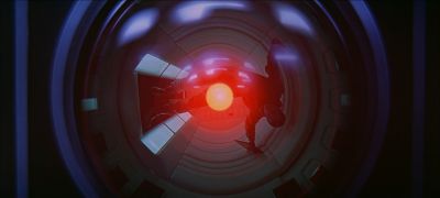 Still from 2001: A Space Odyssey (1968) that has been tagged with: deaa87 & wide shot & insert & interior