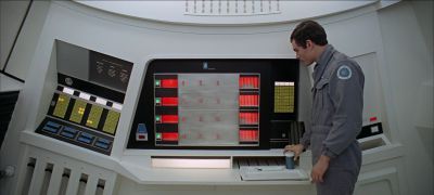 Still from 2001: A Space Odyssey (1968) that has been tagged with: e4727b