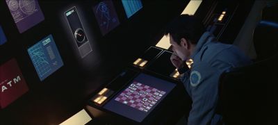 Still from 2001: A Space Odyssey (1968) that has been tagged with: 36454f & clean single & interior