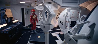 Still from 2001: A Space Odyssey (1968) that has been tagged with: b11b1b & wide shot
