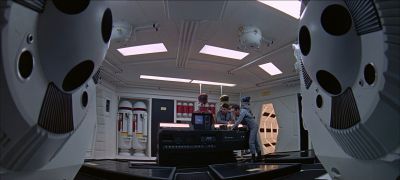 Still from 2001: A Space Odyssey (1968) that has been tagged with: interior & two-shot