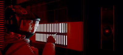 Still from 2001: A Space Odyssey (1968) that has been tagged with: ce5c46 & clean single & interior