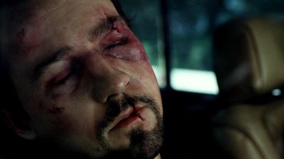 Still from 25th Hour (2002) that has been tagged with: night & interior & car interior & beat-up & close-up