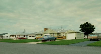 Still from A Serious Man (2009) that has been tagged with: house & suburban street