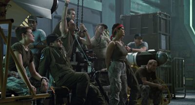 Still from Aliens (1986) that has been tagged with: 2b1508 & group-shot & profile shot