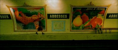 Still from Amelie (2001) that has been tagged with: clean single & subway station & day & interior & wide shot