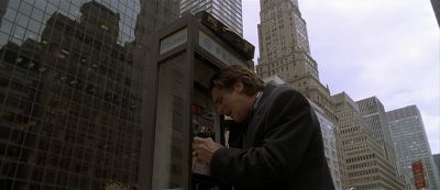Still from American Psycho (2000) that has been tagged with: pay phone