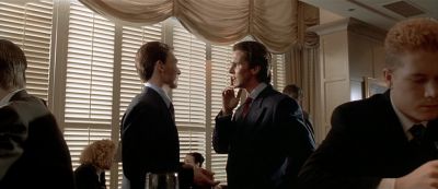 Still from American Psycho (2000) that has been tagged with: restaurant