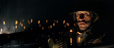 Still from Apocalypse Now (1979) that has been tagged with: night & gun & military & close-up & soldier