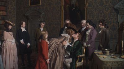 Still from Barry Lyndon (1975) that has been tagged with: painterly & group-shot