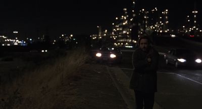Still from Being John Malkovich (1999) that has been tagged with: headlight & city & highway & wide shot
