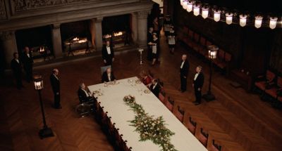 Still from Being There (1979) that has been tagged with: extreme wide & night & group-shot